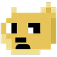 Pixel doge expression 2