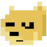 Pixel doge expression 3