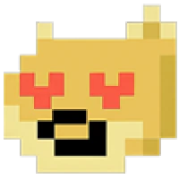 Pixel doge expression 6