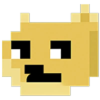 Pixel doge expression 7