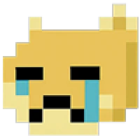 Pixel doge expression 11