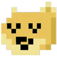 Pixel doge expression 12