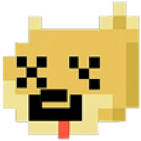 Pixel doge expression 18